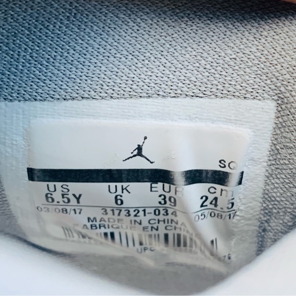 Nike Air Jordan Spizike BG Black Varsity Red Cement Grey 317321-034 Sz 6.5Y - Picture 15 of 16